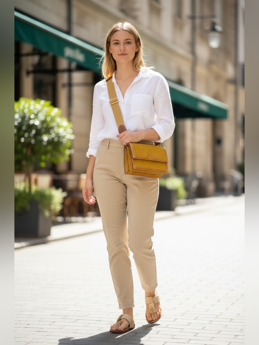 ✧ Tory Burch Suede Embossed Shoulder Bag In Deep Sunflower - Picture 2 of 9